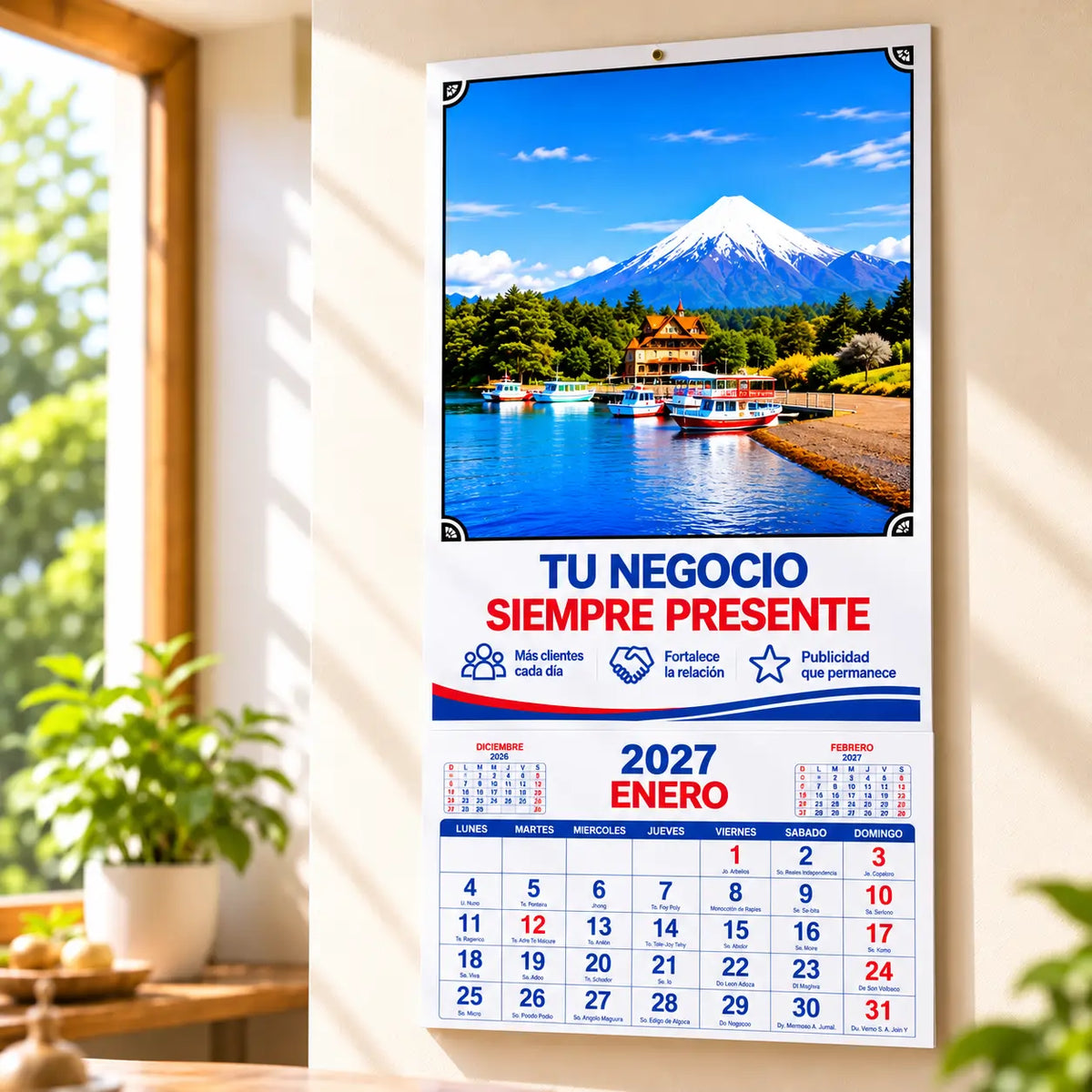 Calendario Tradicional Tamaño 1/8