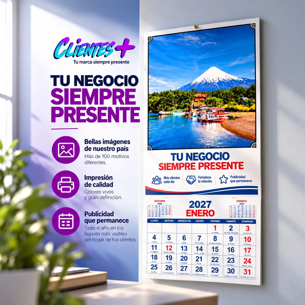 Calendario Tradicional Tamaño 1/8